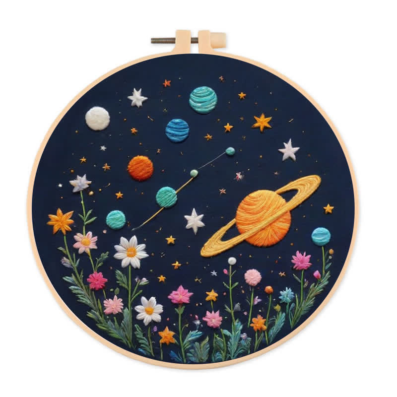 Rubbyoo Embroidery Kit - Planets and Stars