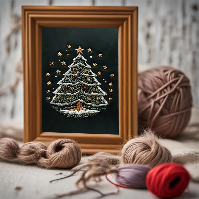 Rubbyoo Embroidery Kit - Christmas tree2