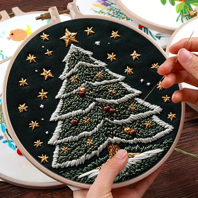 Rubbyoo Embroidery Kit - Christmas tree2