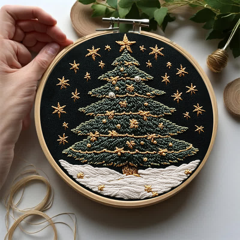 Rubbyoo Embroidery Kit - Christmas tree3