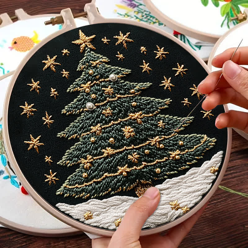 Rubbyoo Embroidery Kit - Christmas tree3