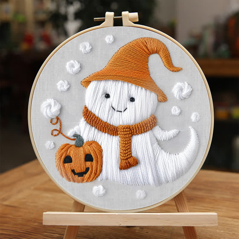 Rubbyoo Embroidery Kit - Ghost Halloween