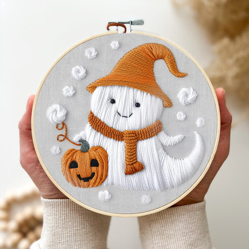 Rubbyoo Embroidery Kit - Ghost Halloween
