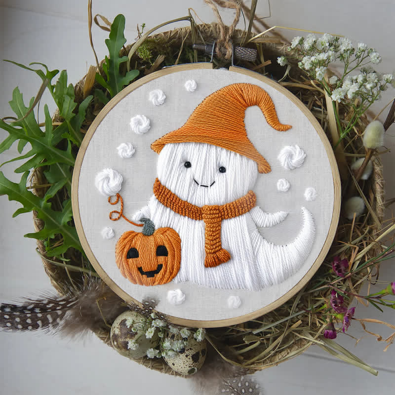 Rubbyoo Embroidery Kit - Ghost Halloween