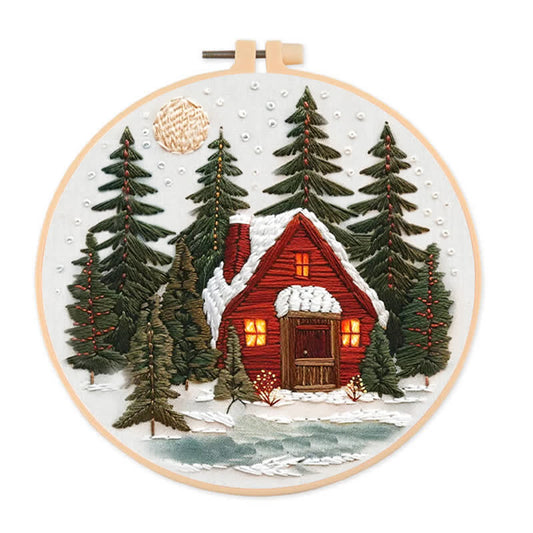 Rubbyoo Embroidery Kit - Winter Forest