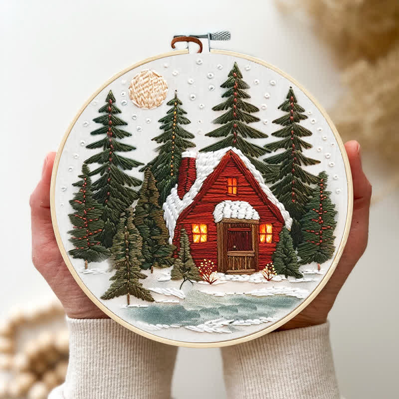 Rubbyoo Embroidery Kit - Winter Forest