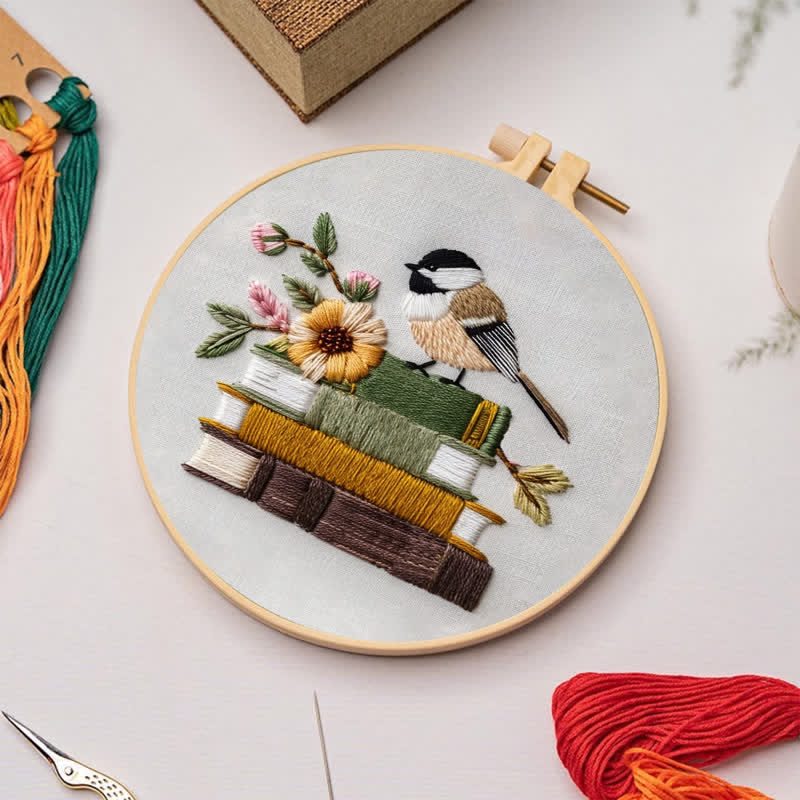 Rubbyoo Embroidery Kit - Reading Time