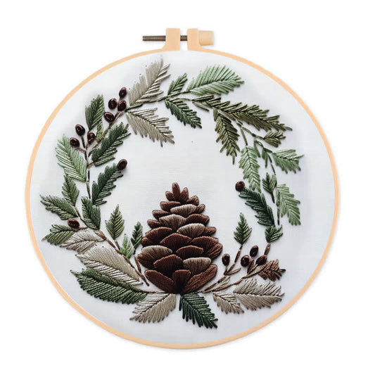 Rubbyoo Embroidery Kit - Pinecone