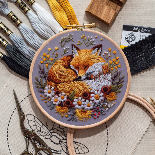Rubbyoo Embroidery Kit - Woodland Fox