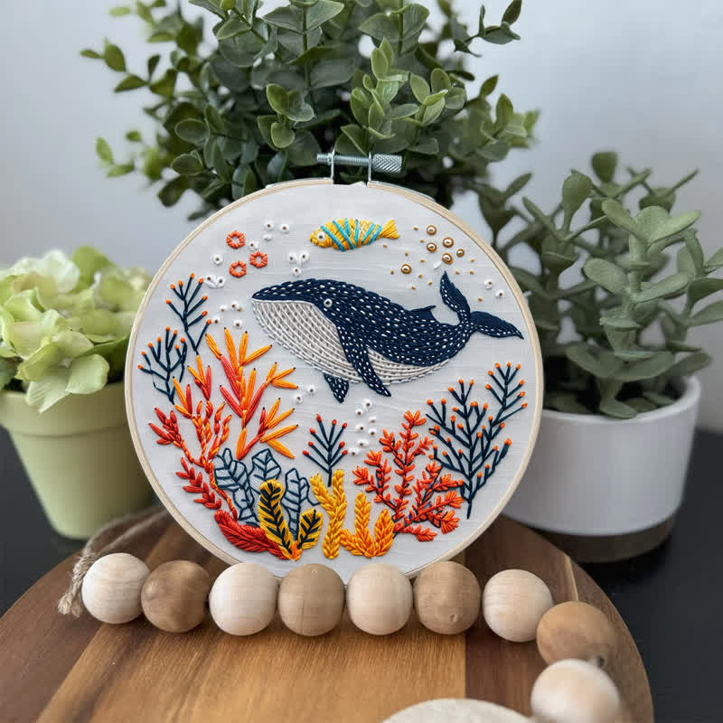 Rubbyoo Embroidery Kit - Whale