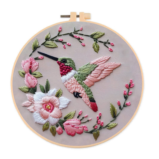 Rubbyoo Embroidery Kit - Spring Hummingbird