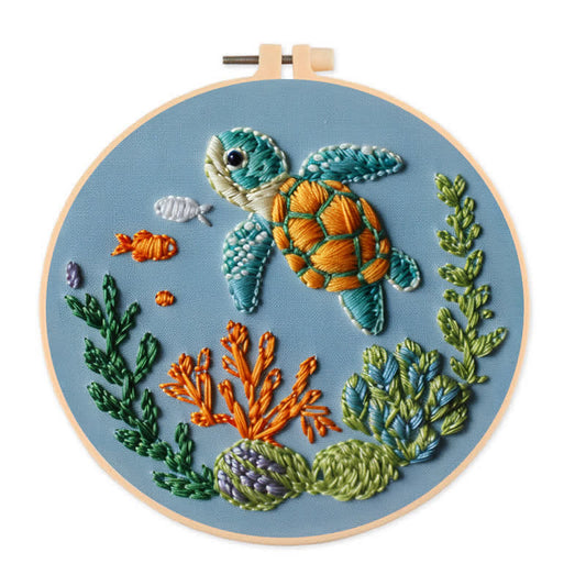 Rubbyoo Embroidery Kit - Sea Turtle