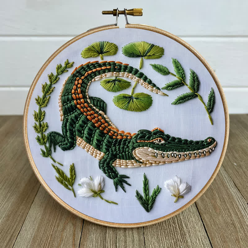 Rubbyoo Embroidery Kit - Alligator