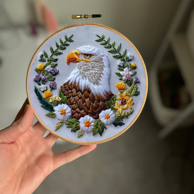 Rubbyoo Embroidery Kit - "Native Eagle"