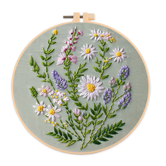 Rubbyoo Embroidery Kit - Wildflower Bouquet
