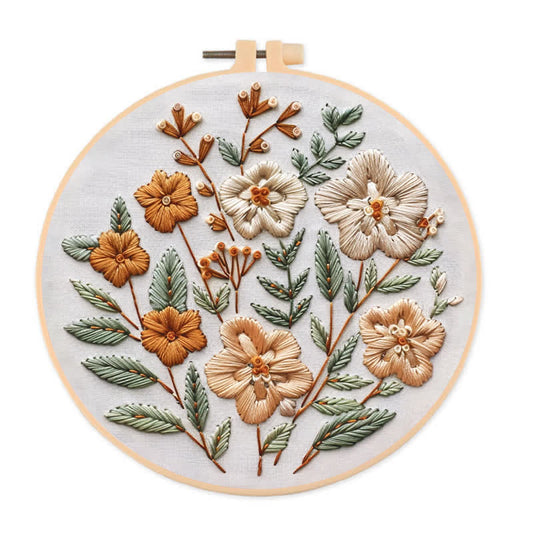 Rubbyoo Embroidery Kit - Autumn Flowers
