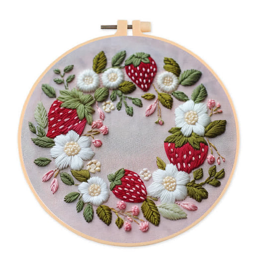 Rubbyoo Embroidery Kit - Wild Strawberry