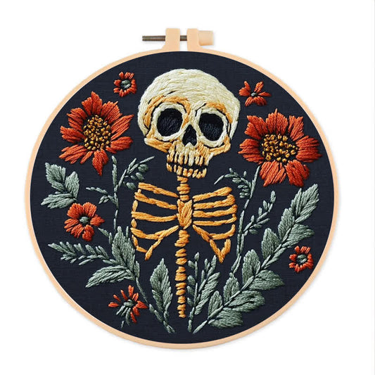 Rubbyoo Embroidery Kit - Skull
