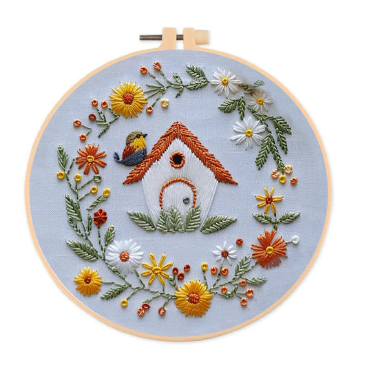 Rubbyoo Embroidery Kit - Bird Houses