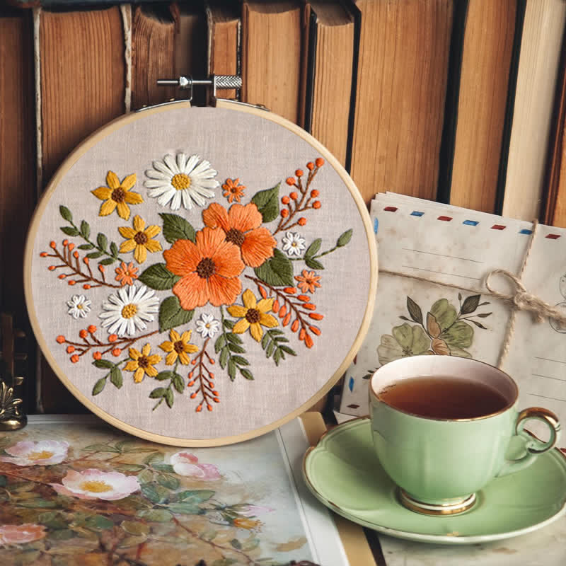 Rubbyoo Embroidery Kit - Spring Flowers