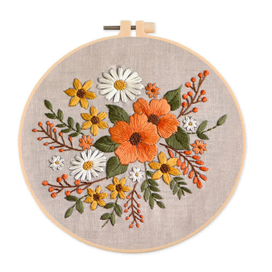 Rubbyoo Embroidery Kit - Spring Flowers