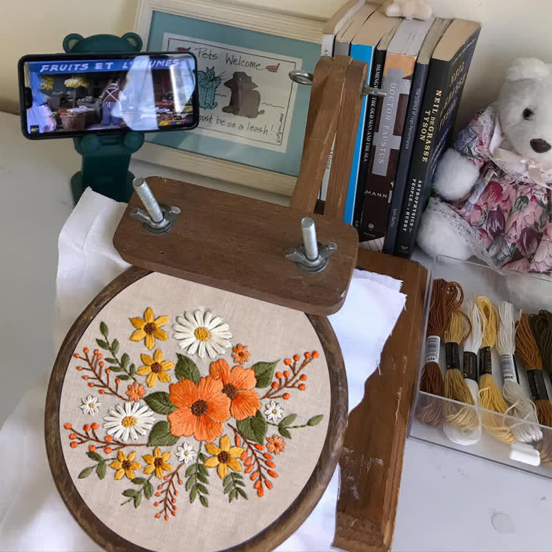Rubbyoo Embroidery Kit - Spring Flowers