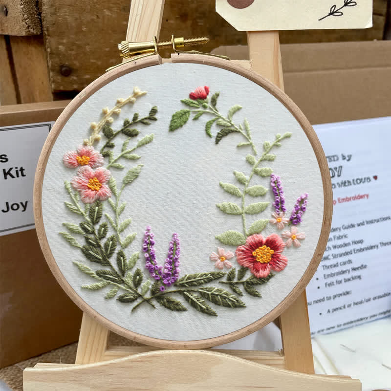 Rubbyoo Embroidery Kit - Wildflowers Indian Summer