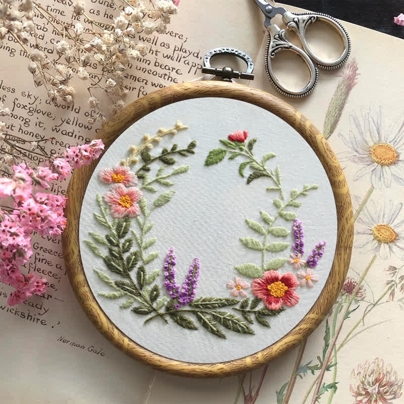 Rubbyoo Embroidery Kit - Wildflowers Indian Summer