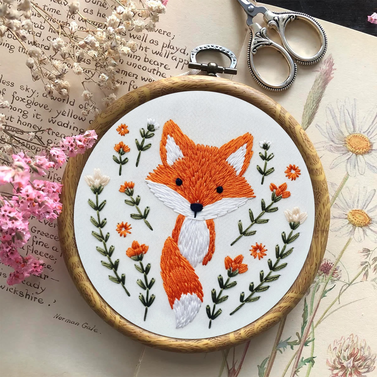 Rubbyoo Embroidery Kit -Stand Up Fox