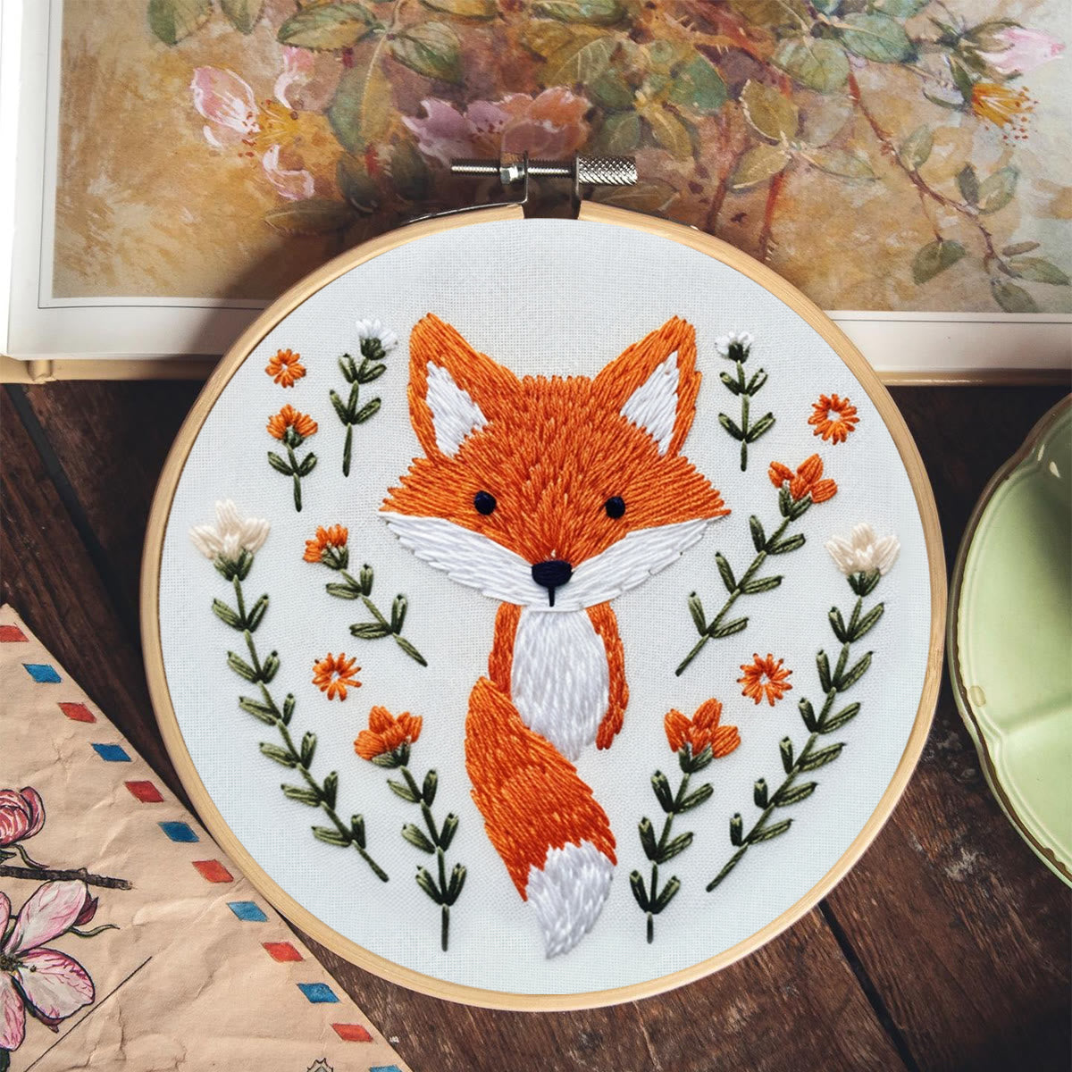 Rubbyoo Embroidery Kit -Stand Up Fox