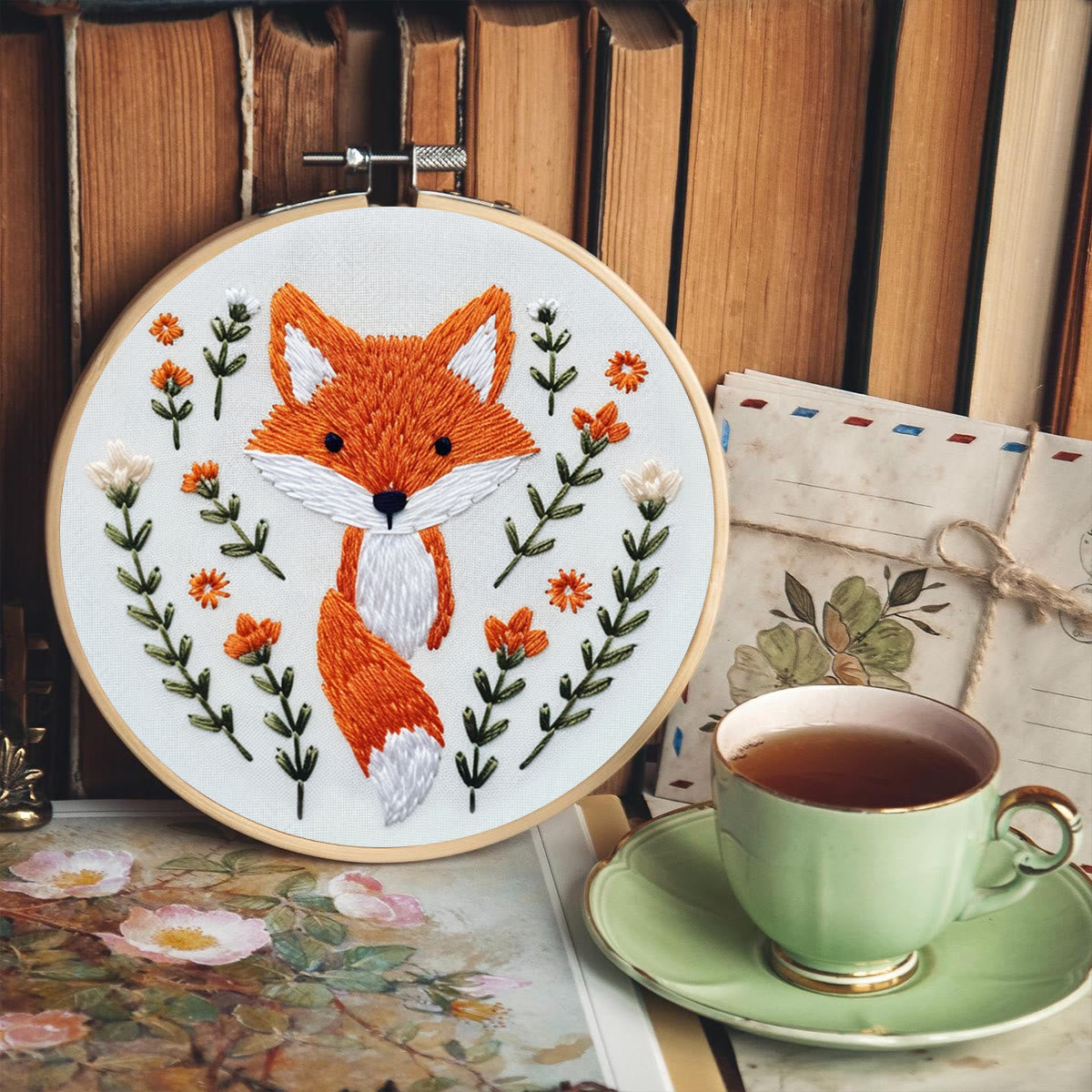 Rubbyoo Embroidery Kit -Stand Up Fox
