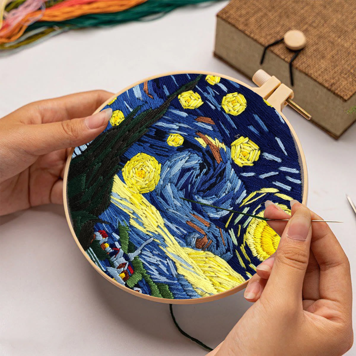 Rubbyoo Embroidery Kit - Starry Sky
