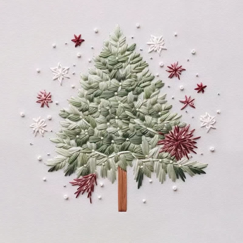 Rubbyoo Embroidery Kit - Snowfall