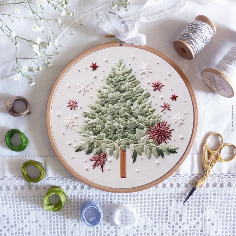 Rubbyoo Embroidery Kit - Snowfall
