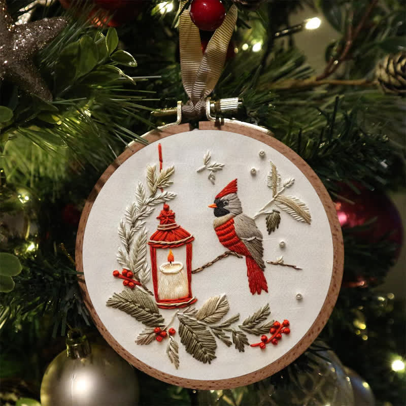 Rubbyoo Embroidery Kit - Red Cardinal