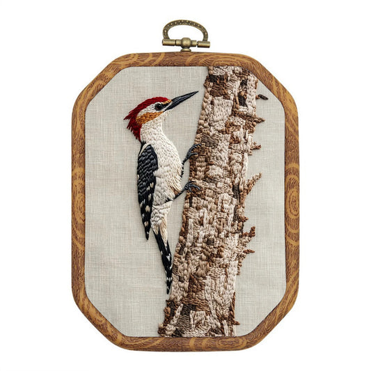 Rubbyoo Embroidery Kit- Woodpecker