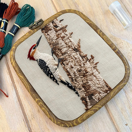 Rubbyoo Embroidery Kit- Woodpecker