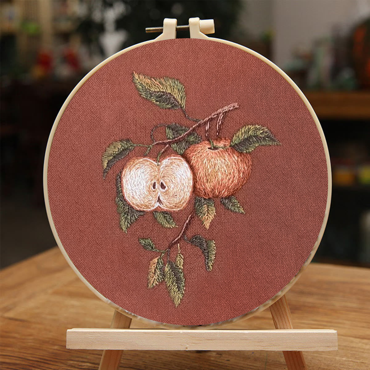 Rubbyoo Embroidery Kit-  Apple