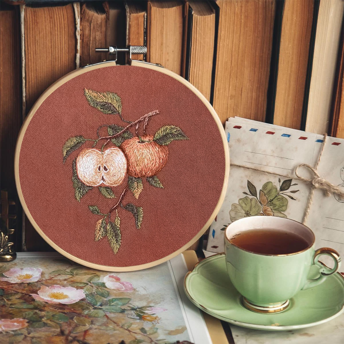 Rubbyoo Embroidery Kit-  Apple