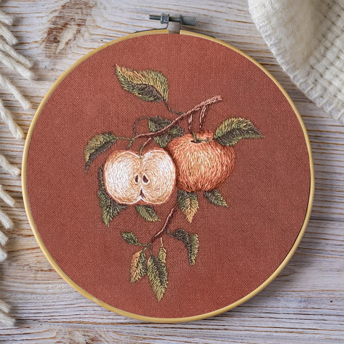 Rubbyoo Embroidery Kit-  Apple