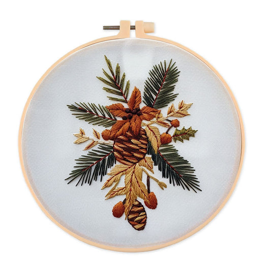 Rubbyoo Embroidery Kit-  Winter Bouquet