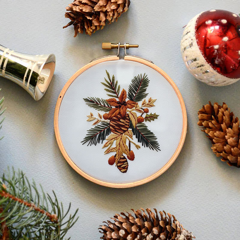 Rubbyoo Embroidery Kit-  Winter Bouquet