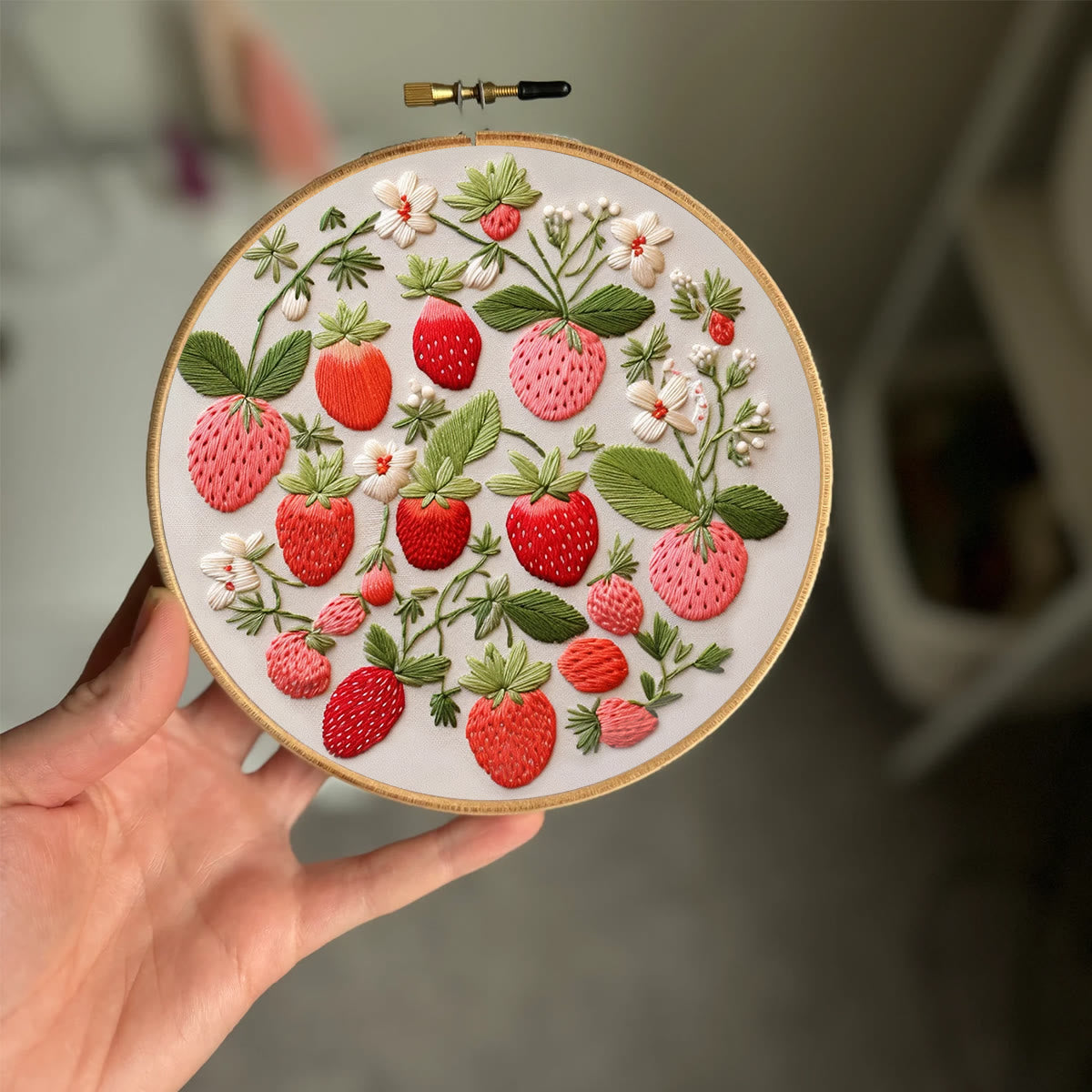 Rubbyoo Embroidery Kit-  Strawberries