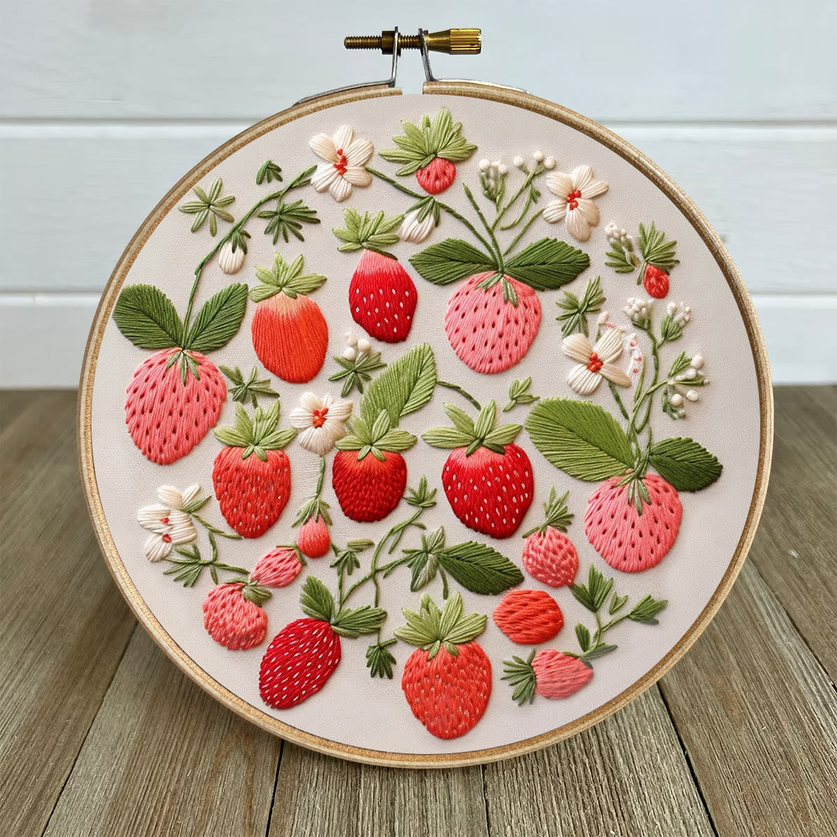 Rubbyoo Embroidery Kit-  Strawberries