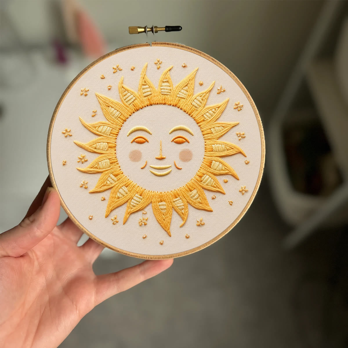 Rubbyoo Embroidery Kit- Smiling Sun