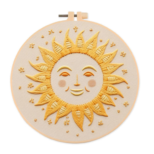 Rubbyoo Embroidery Kit- Smiling Sun