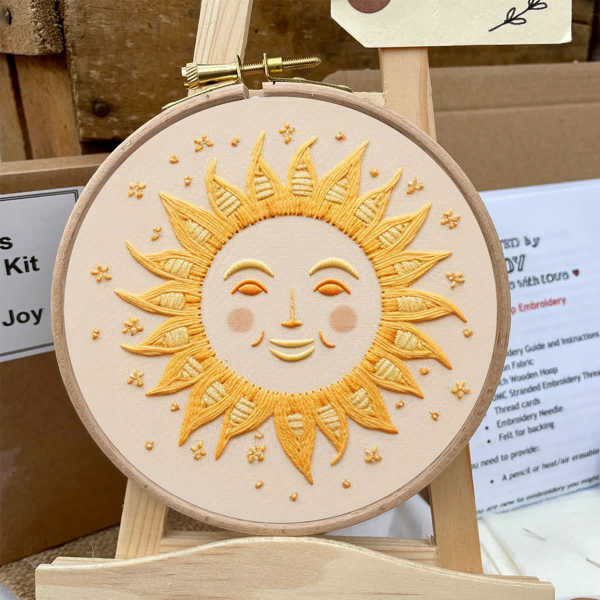 Rubbyoo Embroidery Kit- Smiling Sun