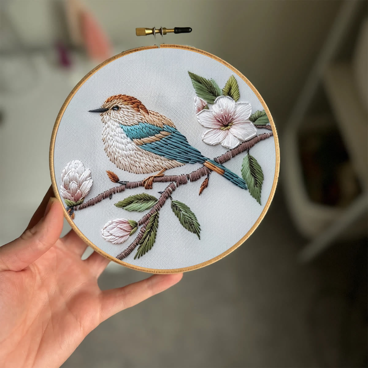 Rubbyoo Embroidery Kit- Spring Bird