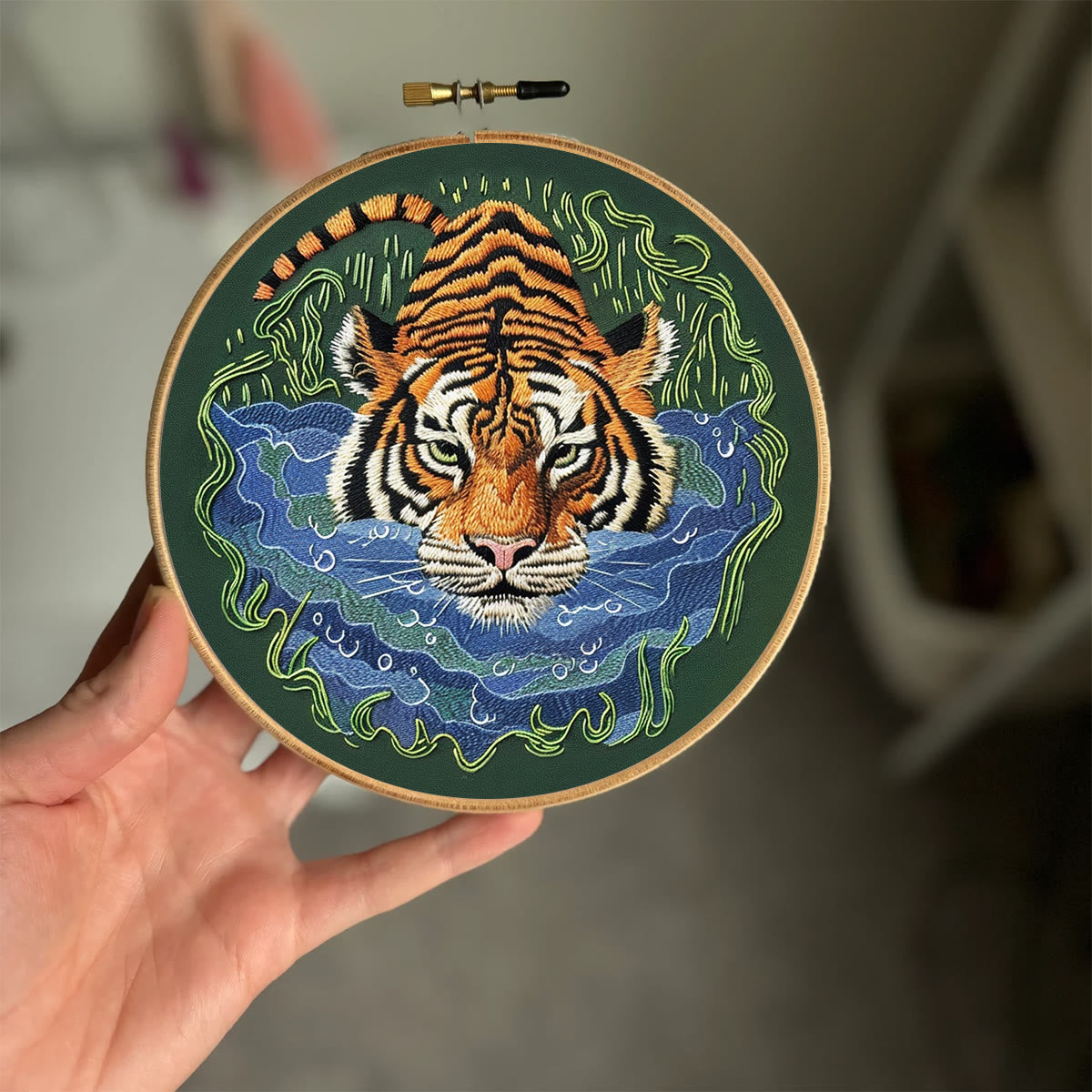 Rubbyoo Embroidery Kit-   Tiger In Jungle