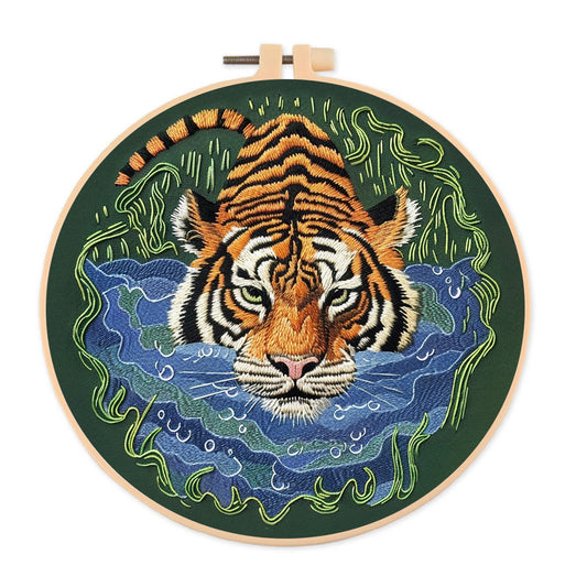 Rubbyoo Embroidery Kit-   Tiger In Jungle